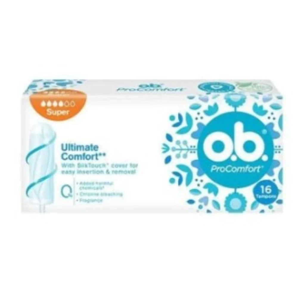 O. B. Pro Comfort Ultimate Comfort Super 16Li Tampon 3574661627816 Genital Bölge Temizliği Fiyatı