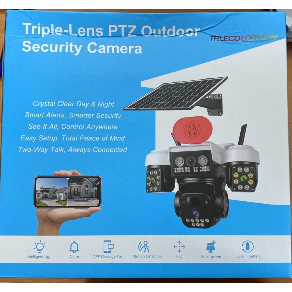 O-Kam 8095 3 Lens Siren + Çakar + Hoparlör Wifi Solar Güneş Panelli Kamera - 1 Adet Bluetooth Hoparlör Fiyatı