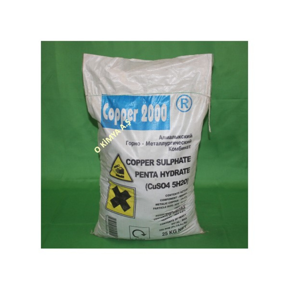 O Kimya Copper2000 Bakır Sülfat COPPER 2000 25 KG - Beyaz Gübre Fiyatı