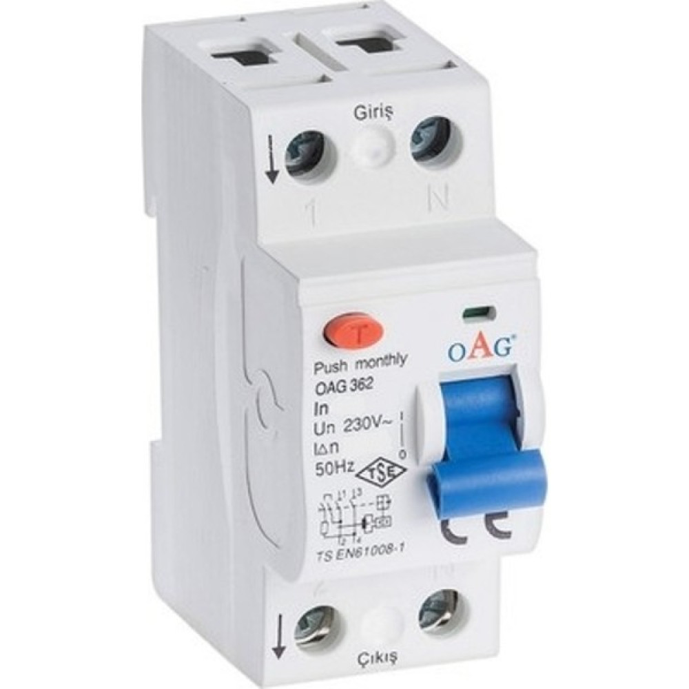Oag 2x25A 30MA Kaçak Akım Koruma Rölesi Elektrikli El Aletleri Fiyatı