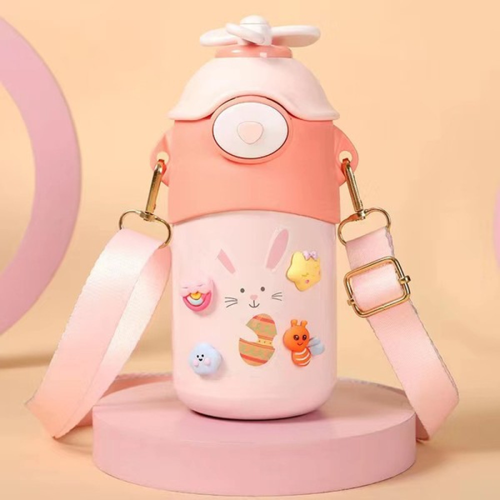 Oalyip 304 Paslanmaz Çelik Çocuk Suluk 450ML - Pembe (Yurt Dışından) Suluk Fiyatı