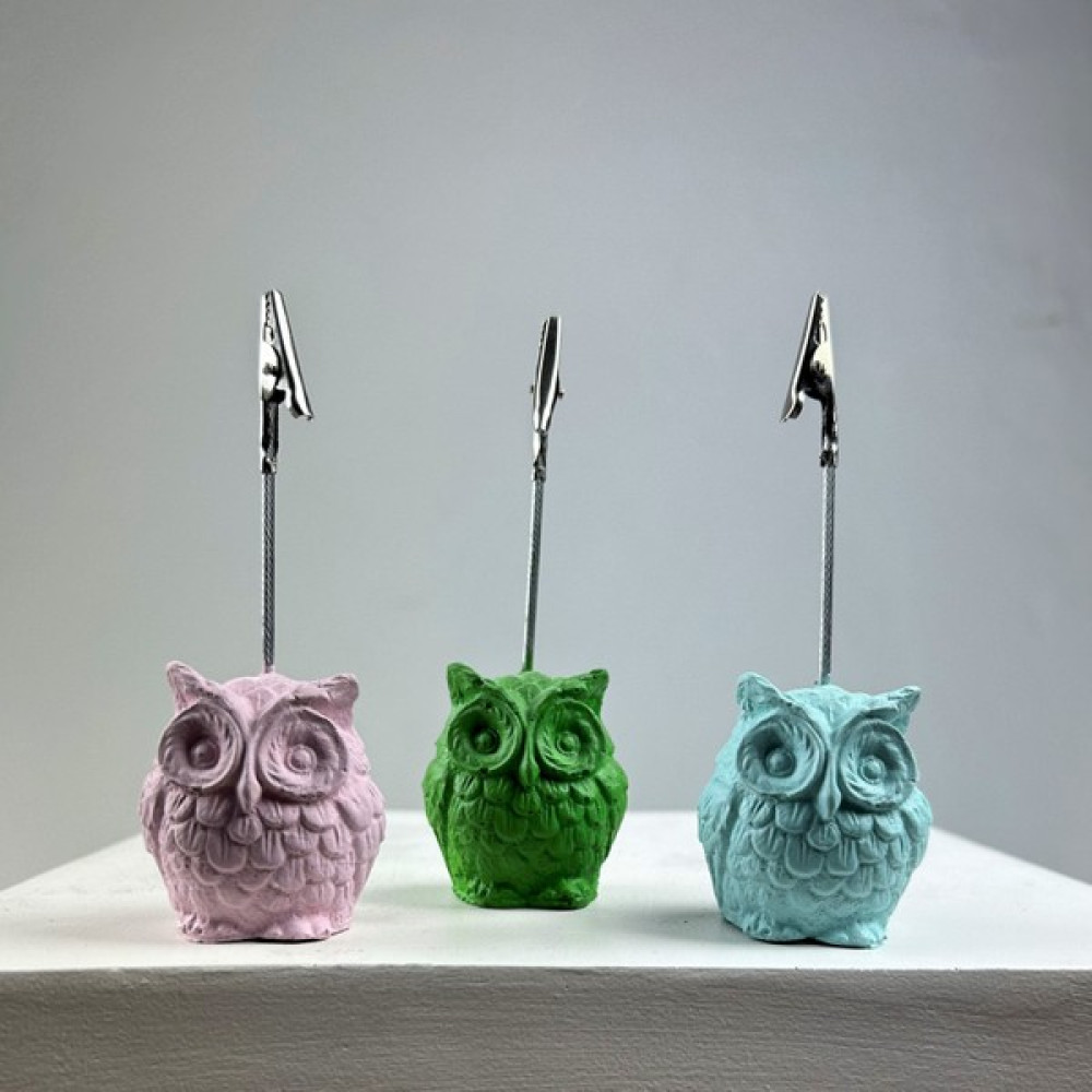 Oasis Decoration Baykuş Not Tutucu 3'lü Set (Pembe - Nane - Yeşil) Not Defteri & Bloknot Fiyatı