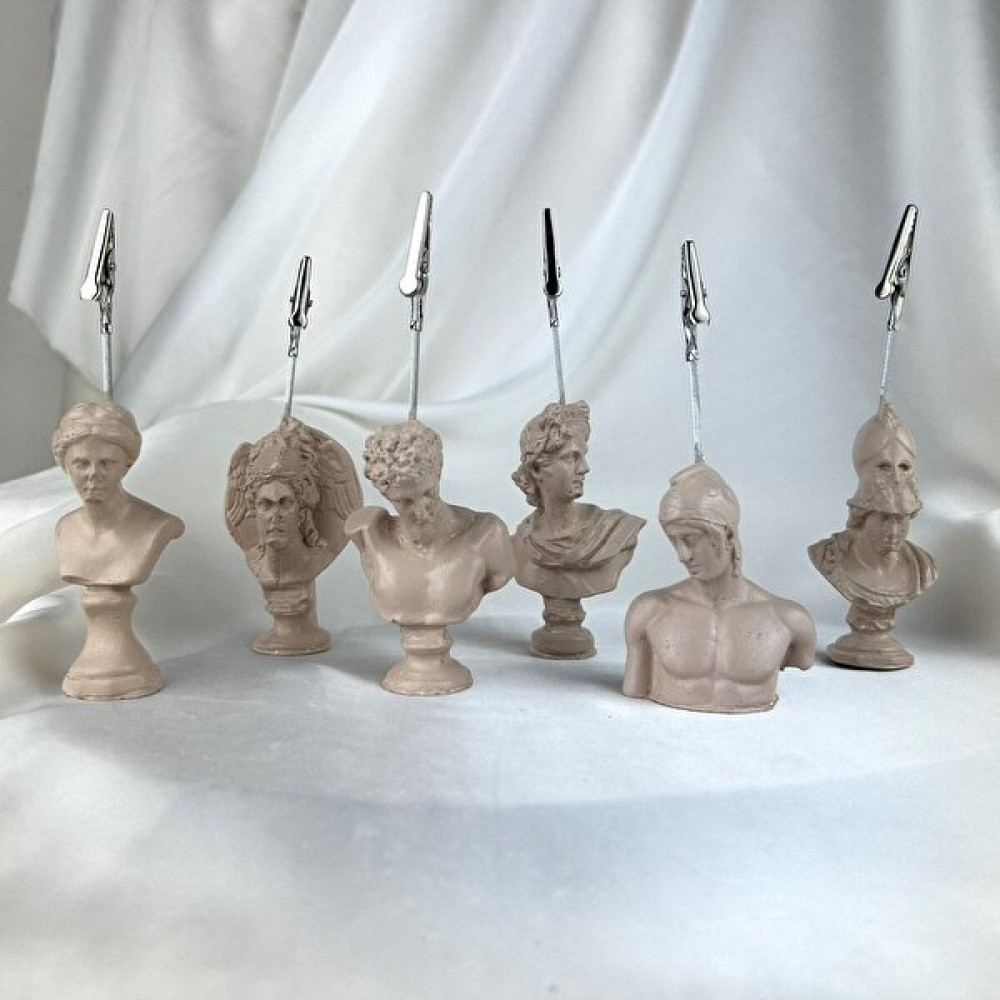 Oasis Decoration Krem Venus Perseus Hermes Apollo Ares ve Athena Heykel 6'lı Not Tutucu Set Fotoğraf Tutucu Not Defteri & Bloknot Fiyatı