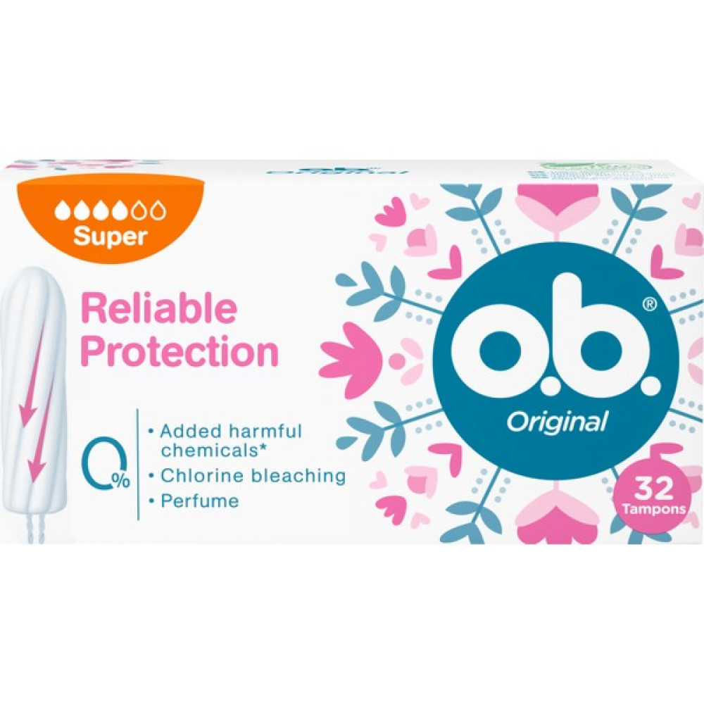 O.B. Original Super Tampon 32'li Paket Hijyenik Pedler ve Tamponlar Fiyatı