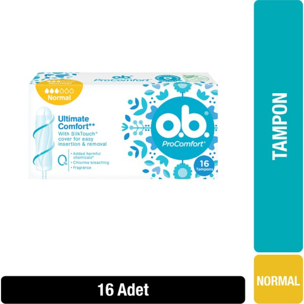 O.B. Tampon Comfort Normal 16'lı Hijyenik Pedler ve Tamponlar Fiyatı