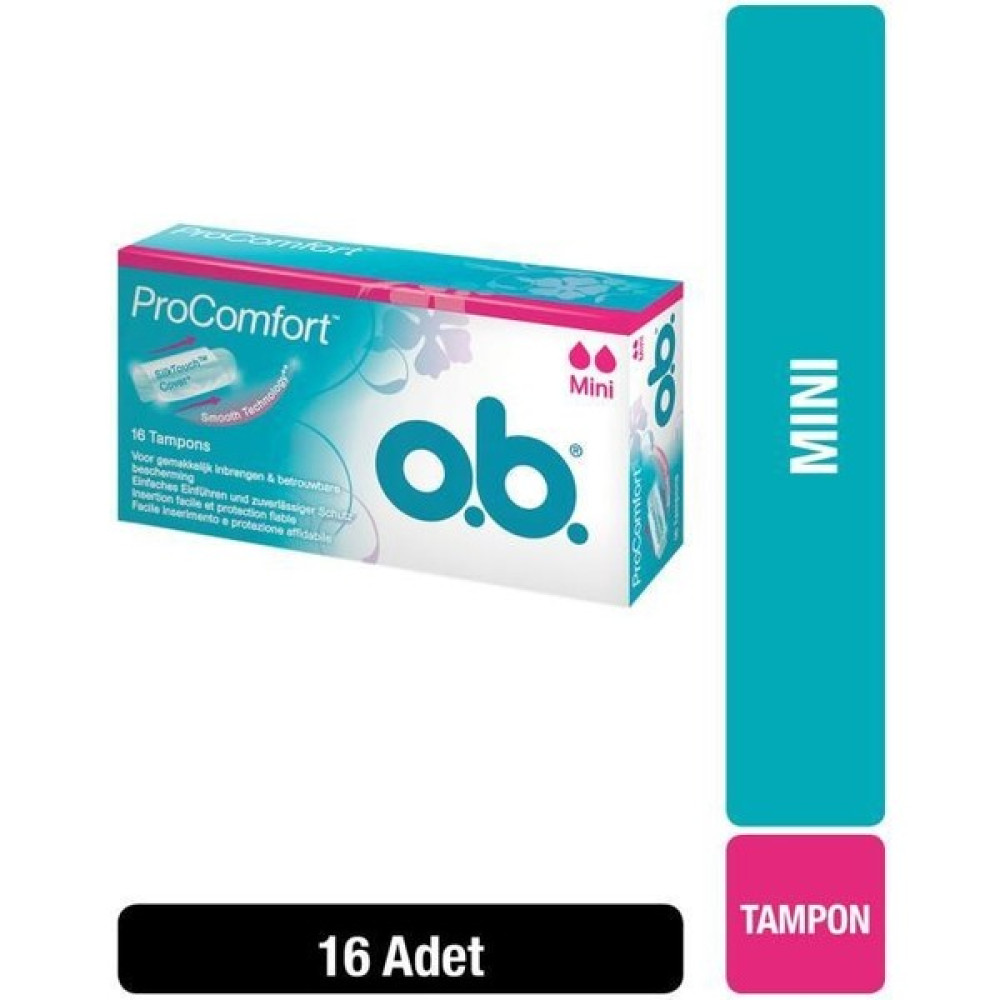 O.B. Tampon Mini 16'lı Hijyenik Pedler ve Tamponlar Fiyatı