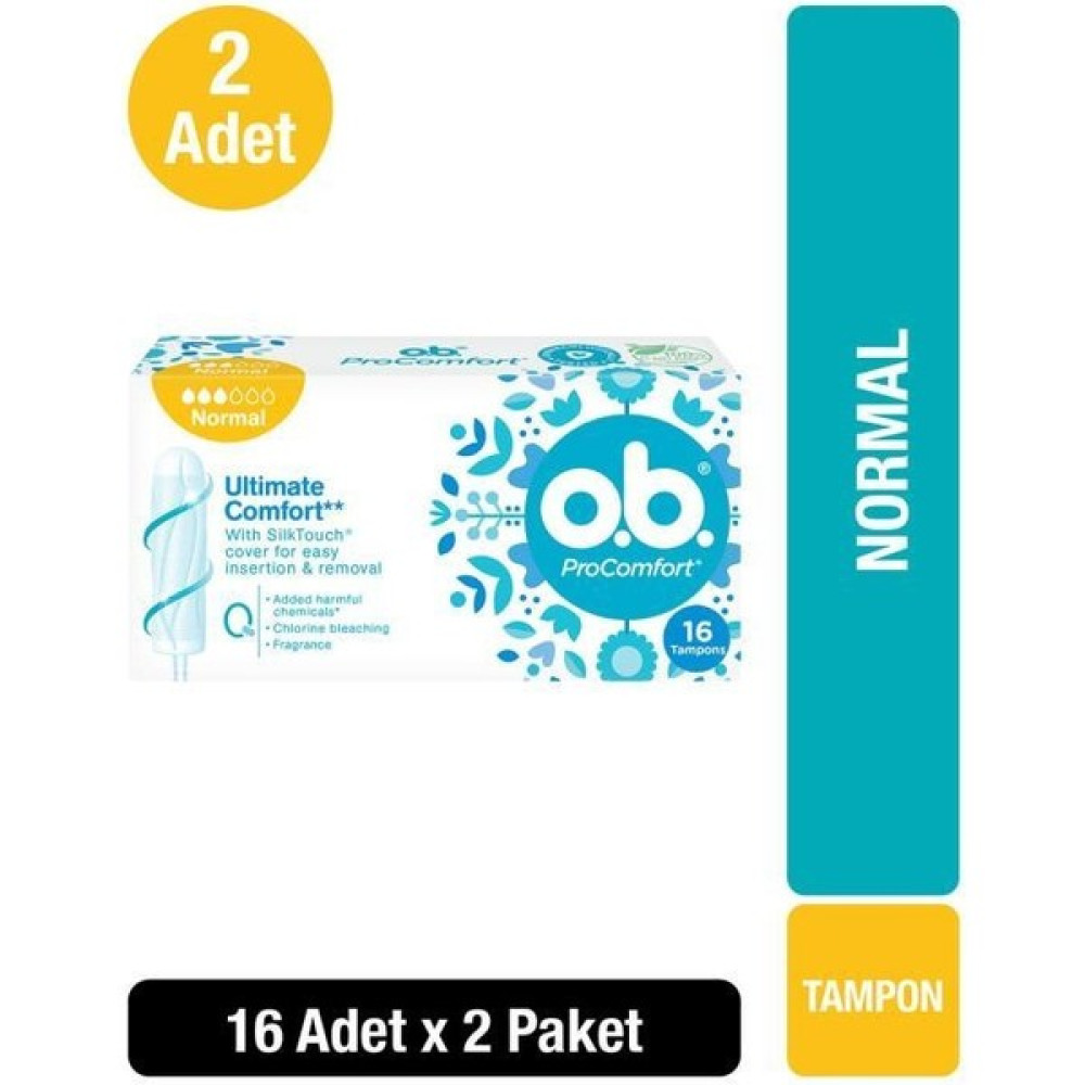 O.B. Tampon Normal 16'lı x2 Hijyenik Pedler ve Tamponlar Fiyatı
