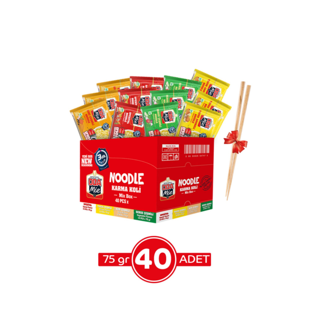 OBAmie Oba Mie Karma Çeşnili Noodle 40lı Hazır Çorba ve Bulyon Fiyatı
