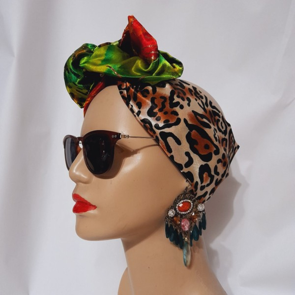 Oben Hobi Afrika Modeli Telli Bandana Saç Aksesuarı Özel Tasarım Kumaştan Yapılmış Kadın Kumaş Toka Toka, Taç & Saç Bandı Fiyatı