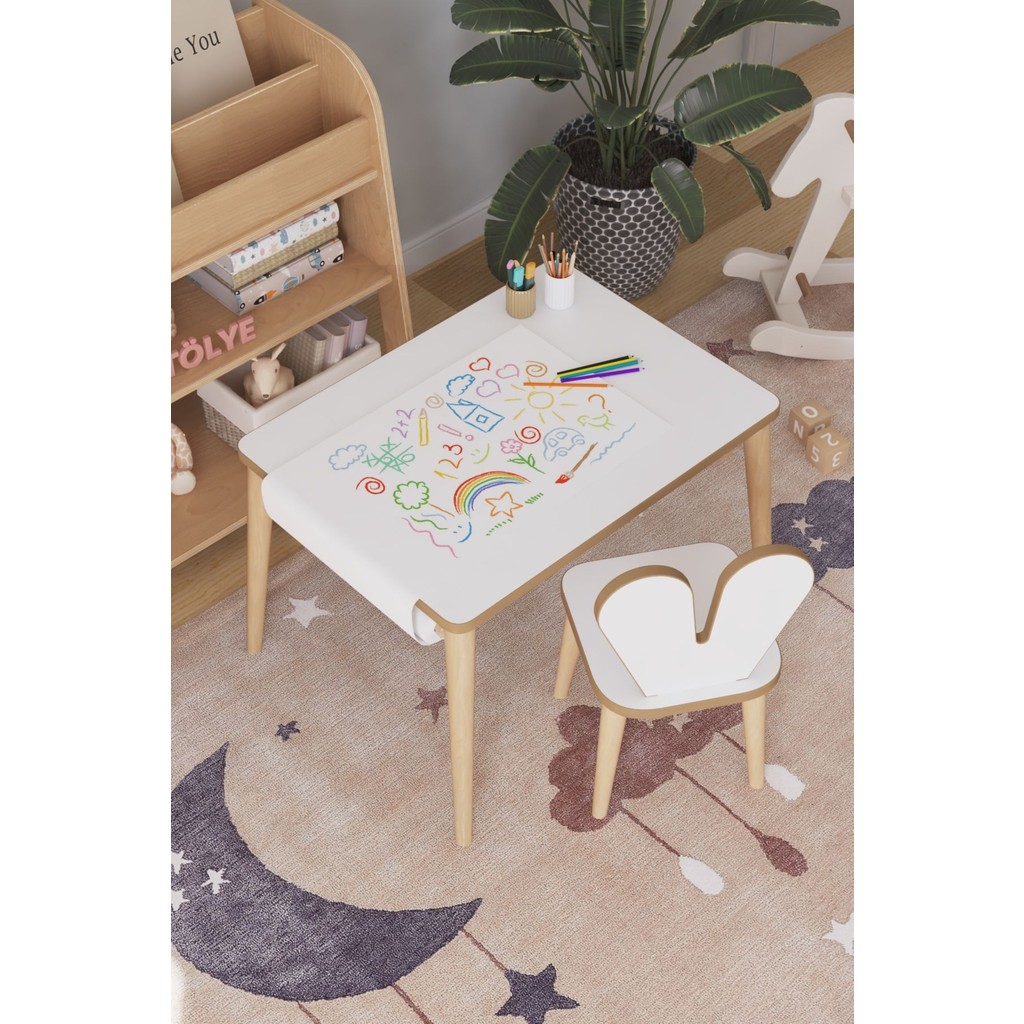 Obi Atölye Çocuk Oyun Aktivite Masası Parlak Beyaz MDF 60x45 cm Ergonomik Tasarım ile Güvenli Kullanım SSD / Solid State Drive Fiyatı