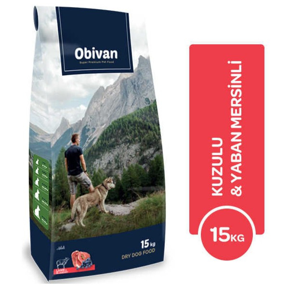 Obivan Kuzu Etli ve Yaban Mersinli Köpek Maması 15 kg Evcil Hayvan Ürünleri Fiyatı