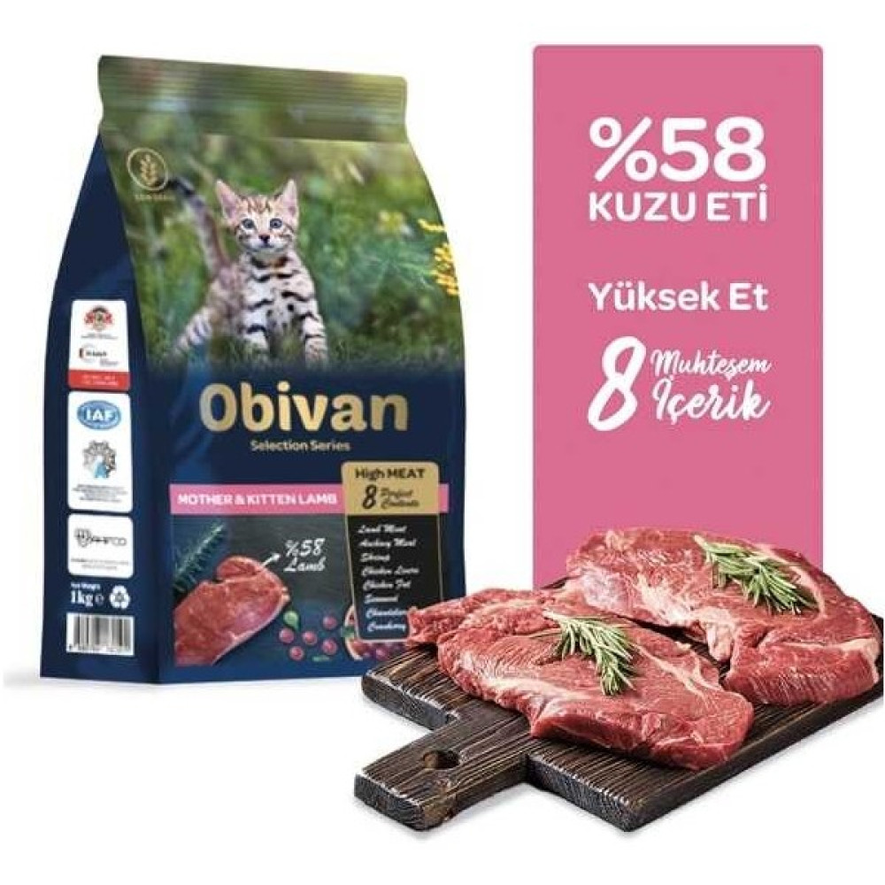 Obivan Low Grain Kuzu Etli Yavru Kedi Maması 1 kg Evcil Hayvan Ürünleri Fiyatı