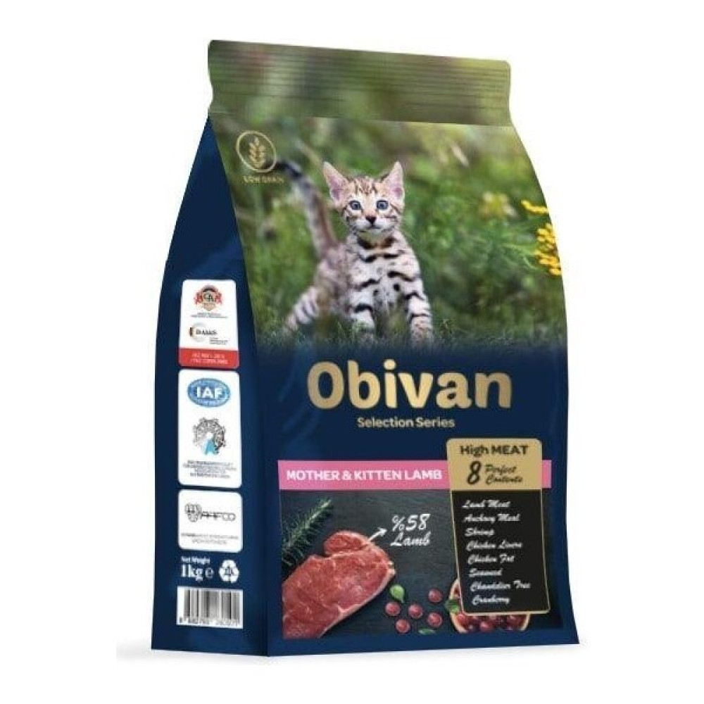 Obivan Low Grain Kuzu Etli Yavru Kedi Maması 1 kg x 10 Adet Evcil Hayvan Ürünleri Fiyatı