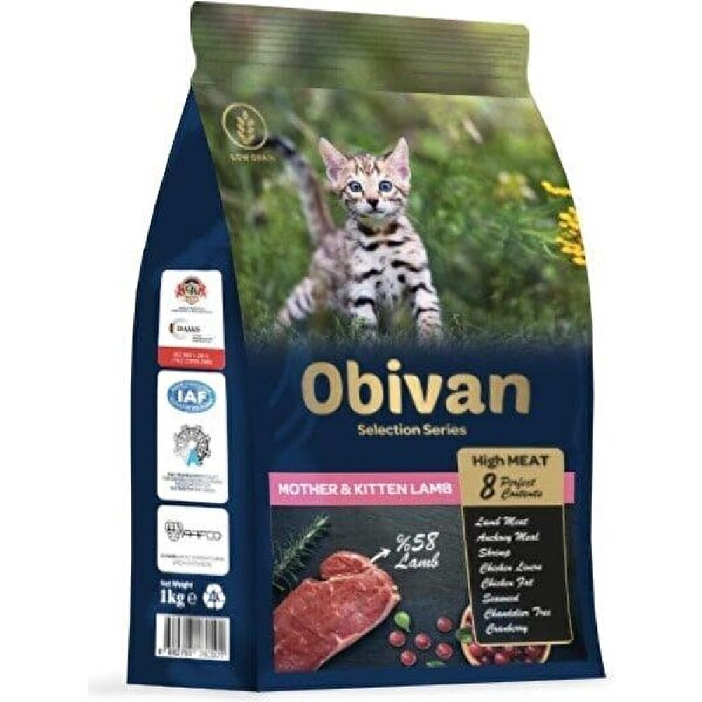 Obivan Low Grain Kuzu Etli Yavru Kedi Maması 1 kg x 3 Adet Evcil Hayvan Ürünleri Fiyatı