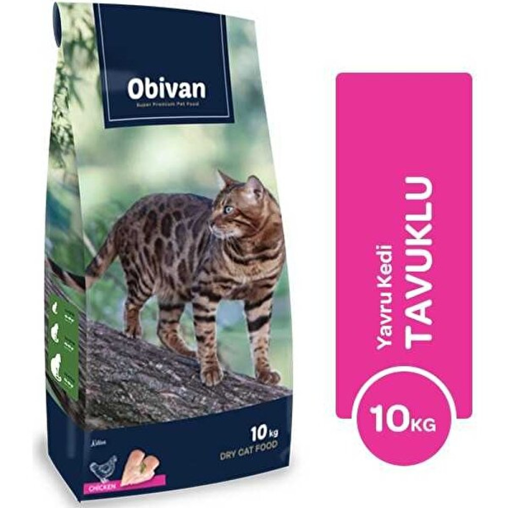 Obivan Tavuklu & Kızılcıklı Yavru Kedi Maması 10 kg Evcil Hayvan Ürünleri Fiyatı