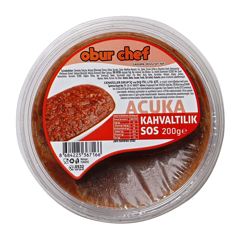 Obur Chef Acuka 200 g Et, Tavuk ve Balık Fiyatı