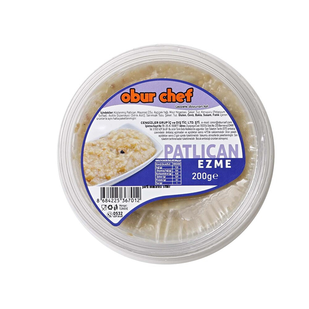 Obur Chef Patlıcan Ezmesi 200 g Et, Tavuk ve Balık Fiyatı