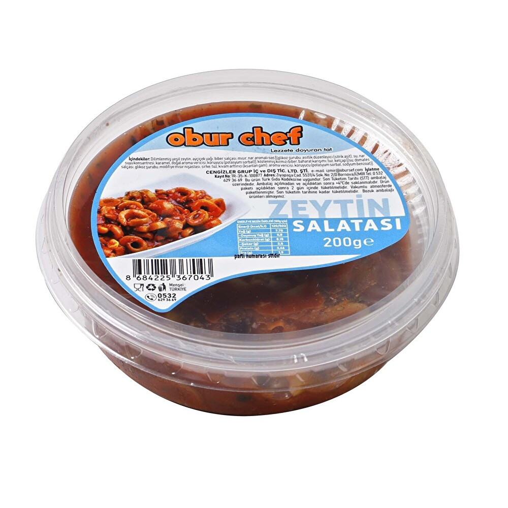 Obur Chef Zeytin Salatası 200 g Et, Tavuk ve Balık Fiyatı