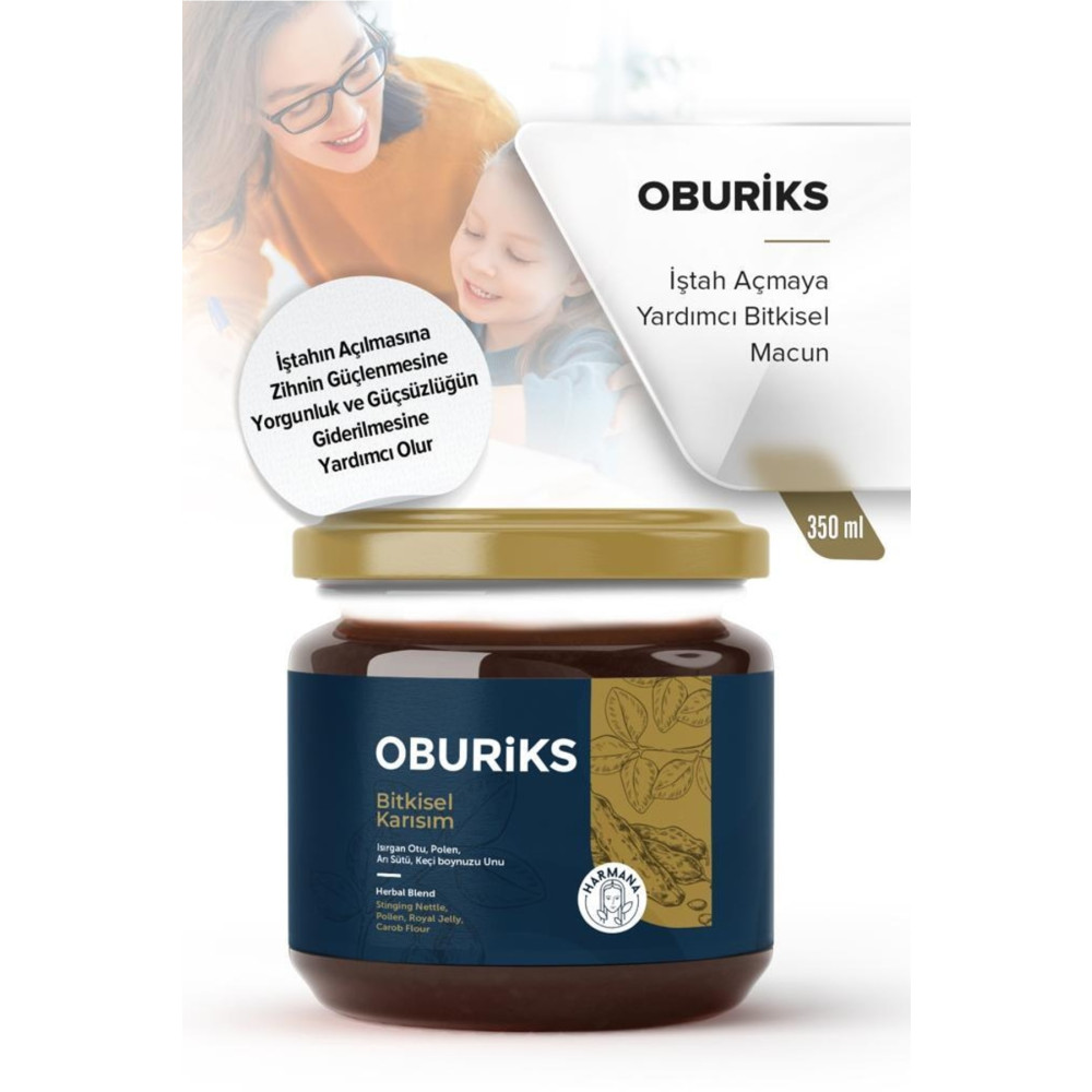 Oburiks Bitkisel Macun Karışım 2x 350 Gr Organik Ürünler Fiyatı