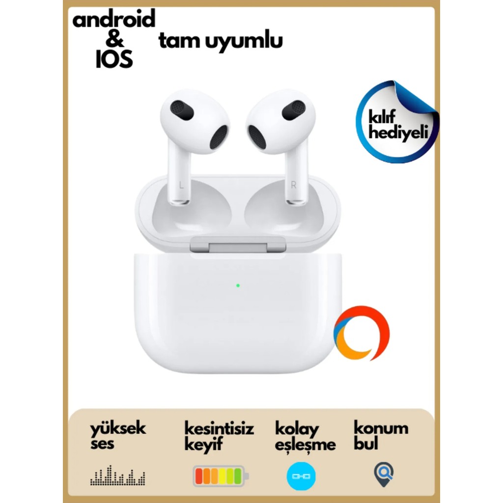 Ocado Beyaz 3. Nesil Uyumlu Ios Ios - Android - Xiaomi Uyumlu Bluetooth 5.0 Kulakiçi Kulaklık Bluetooth Kulaklık Fiyatı