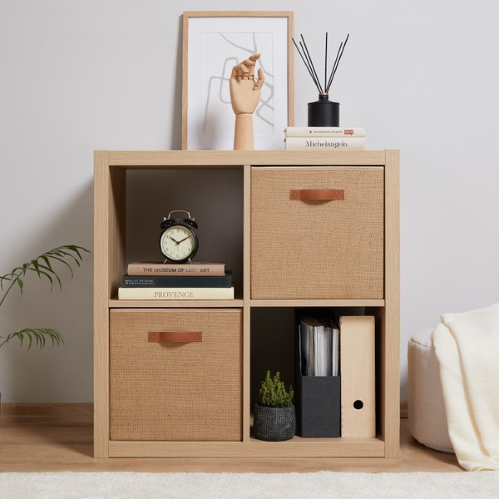 Ocean Home Textile 2 Adet Jüt Dolap İçi Çamaşır Oyuncak Düzenleyici Katlanır Saklama Kutusu Organizer 33x30x33 cm - Bej Eşya Saklama Kutusu Fiyatı