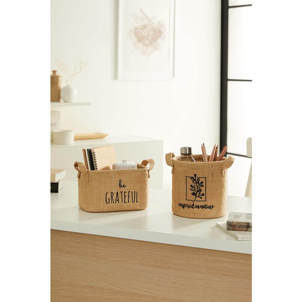 Ocean Home Textile 2li Set Jüt Dolap İçi Çamaşır Çocuk Odası Oyuncak Düzenleyici Katlanır Saklama Sepeti Organizer Sepet Fiyatı