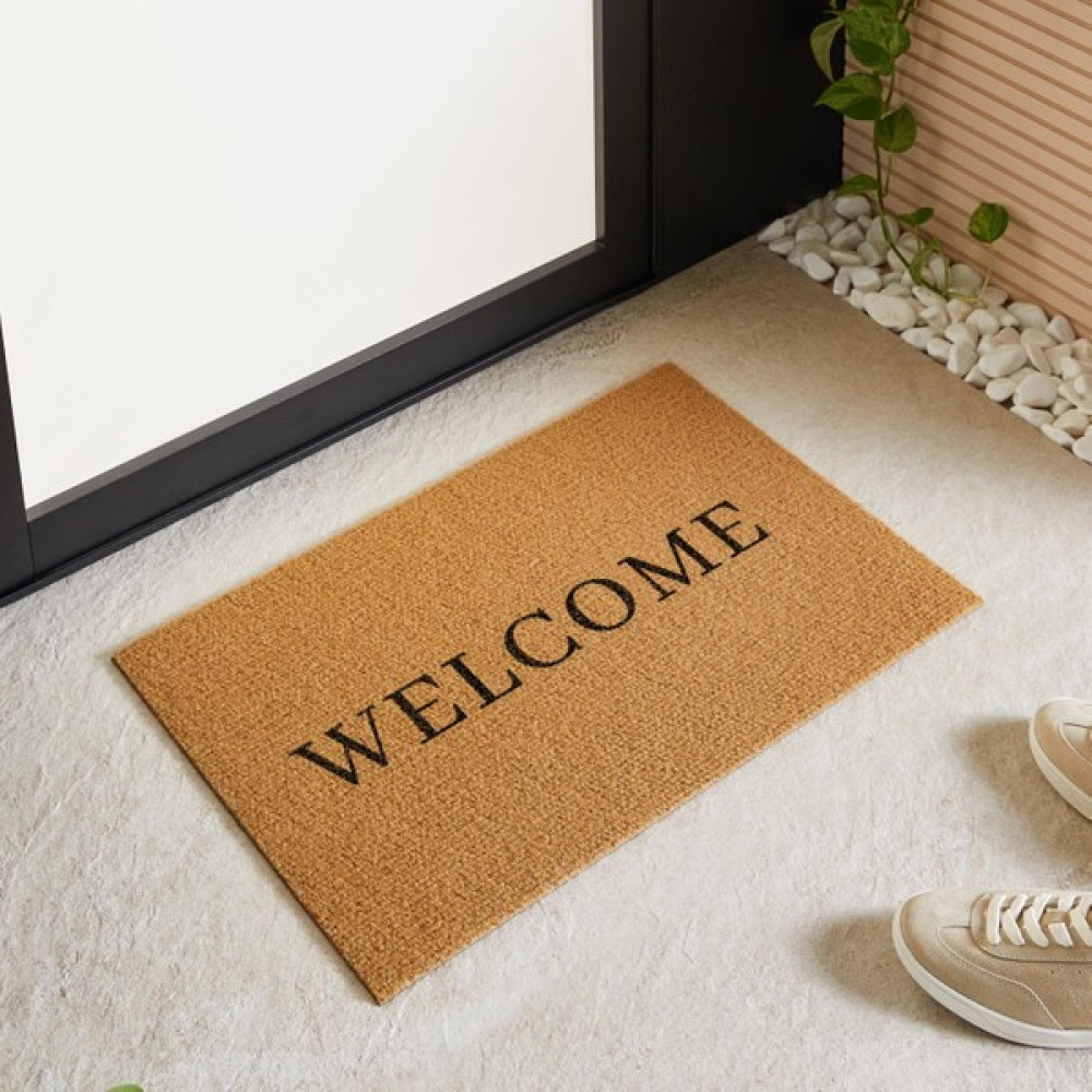 Ocean Home Textile 360 Gr Kaymaz Tabanlı Bej Renk Welcome Kapı Önü Paspası 40 X 60 Cm Paspas Fiyatı