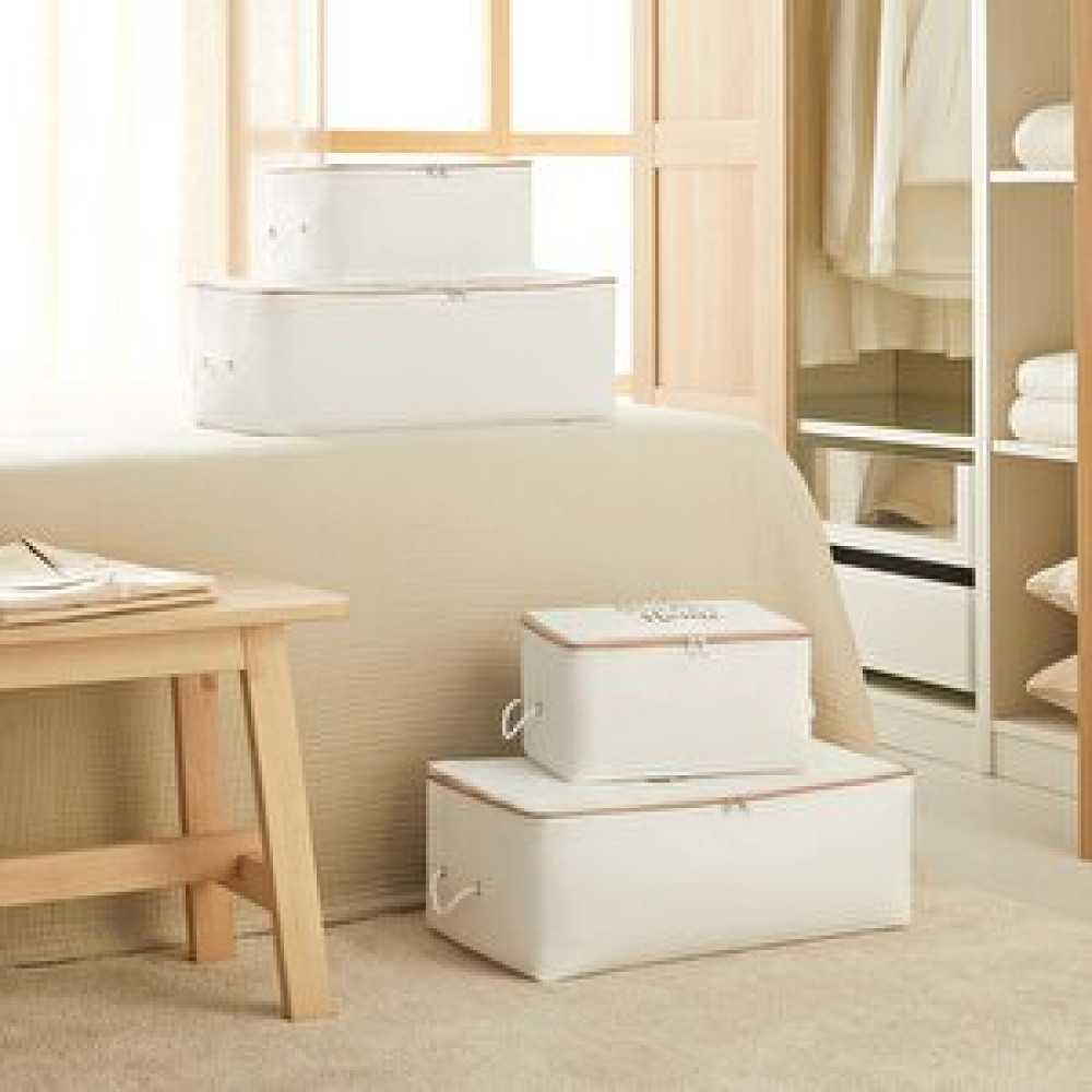 Ocean Home Textile 4'lü Pudra Fermuarlı Beyaz Renk Home Sweet Home Hurç Set 2 Adet 30 X 22 X 18 / 2 Adet 52 X 28 X 21 Cm Hurç Fiyatı