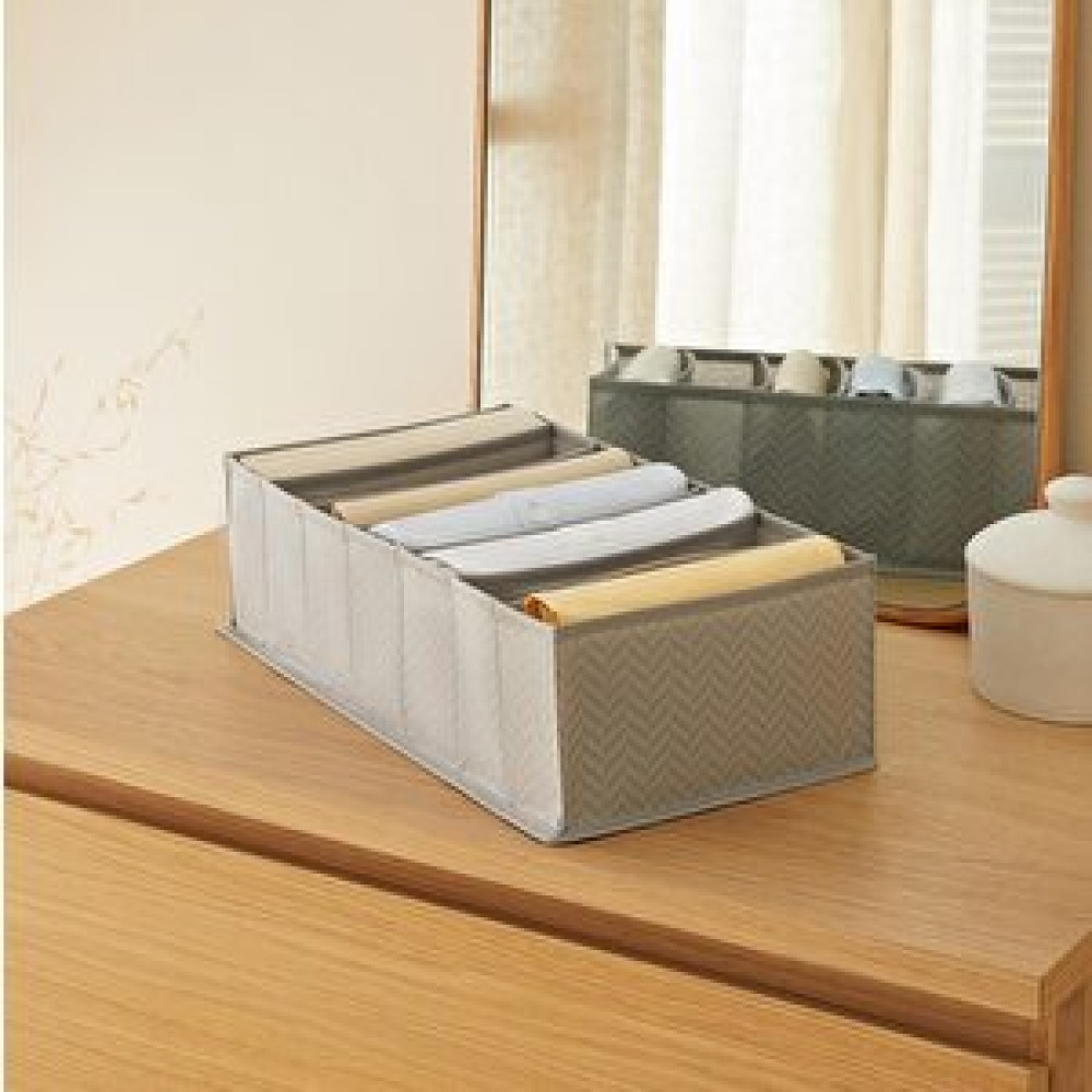 Ocean Home Textile 7 Bölmeli Gri Balıksırtı Çekmece Düzenleyici 22 X 41.5 X 12 Cm Eşya Saklama Kutusu Fiyatı