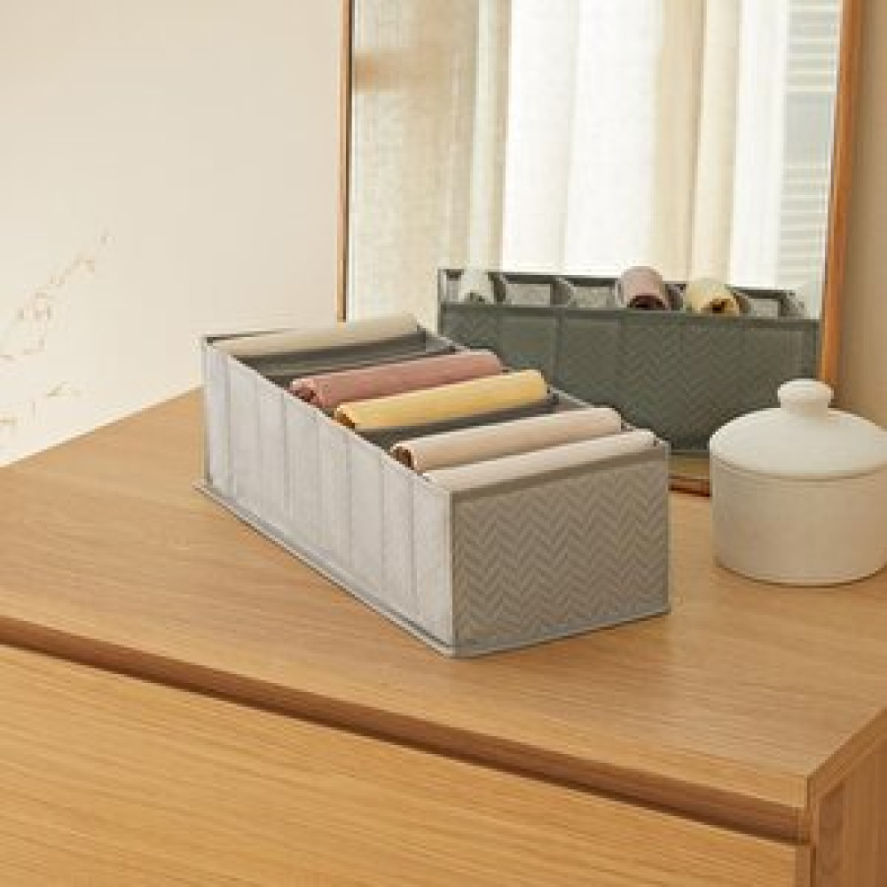 Ocean Home Textile 8 Bölmeli Gri Balıksırtı Çekmece Düzenleyici 17 X 41.5 X 12 Cm Eşya Saklama Kutusu Fiyatı