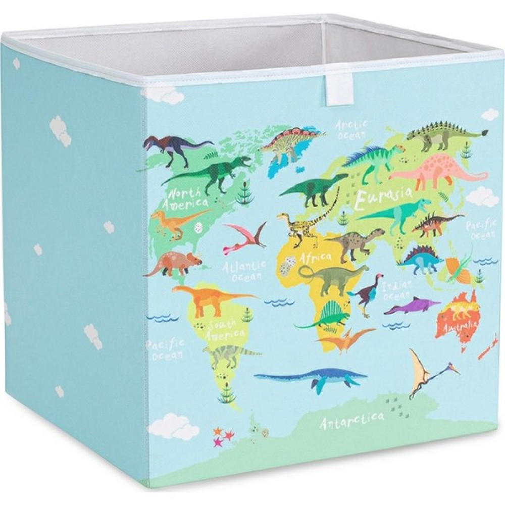 Ocean Home Textile Dinozor Baskılı Çocuk Odası Oyuncak Düzenleyici Saklama Kutusu 33x30x33 cm Eşya Saklama Kutusu Fiyatı