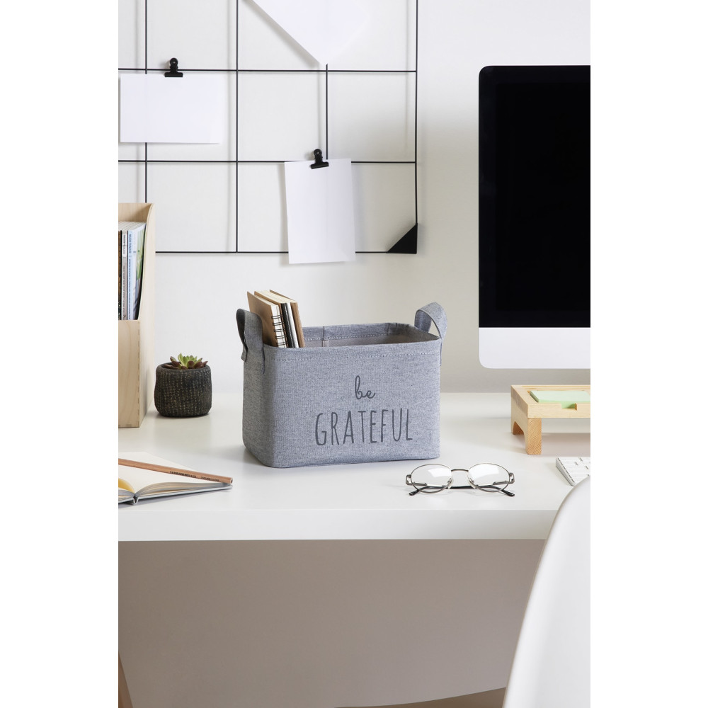 Ocean Home Textile Gri Dolap İçi Çamaşır Çocuk Odası Oyuncak Düzenleyici Katlanır Saklama Sepeti Organizer 24x17x14 Sepet Fiyatı
