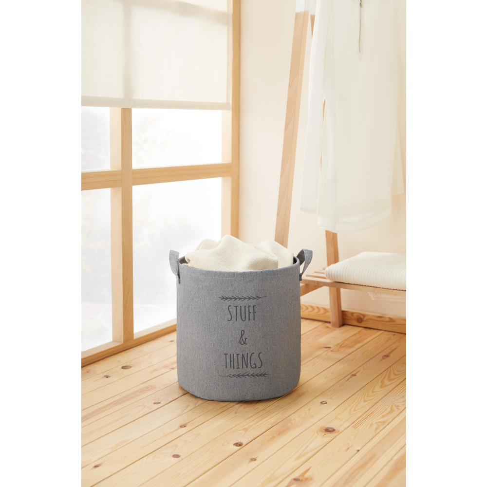 Ocean Home Textile Gri Dolap İçi Çamaşır Çocuk Odası Oyuncak Düzenleyici Katlanır Saklama Sepeti Organizer 30x31 Sepet Fiyatı