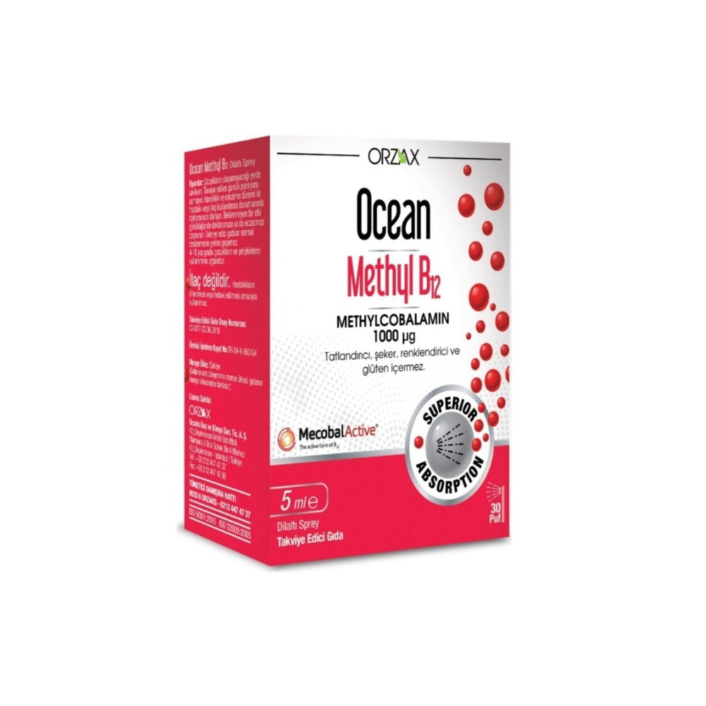 Ocean Methyl B12 1000 Mcg Methylcobalamin 5 ml Sağlık / Diyet Fiyatı