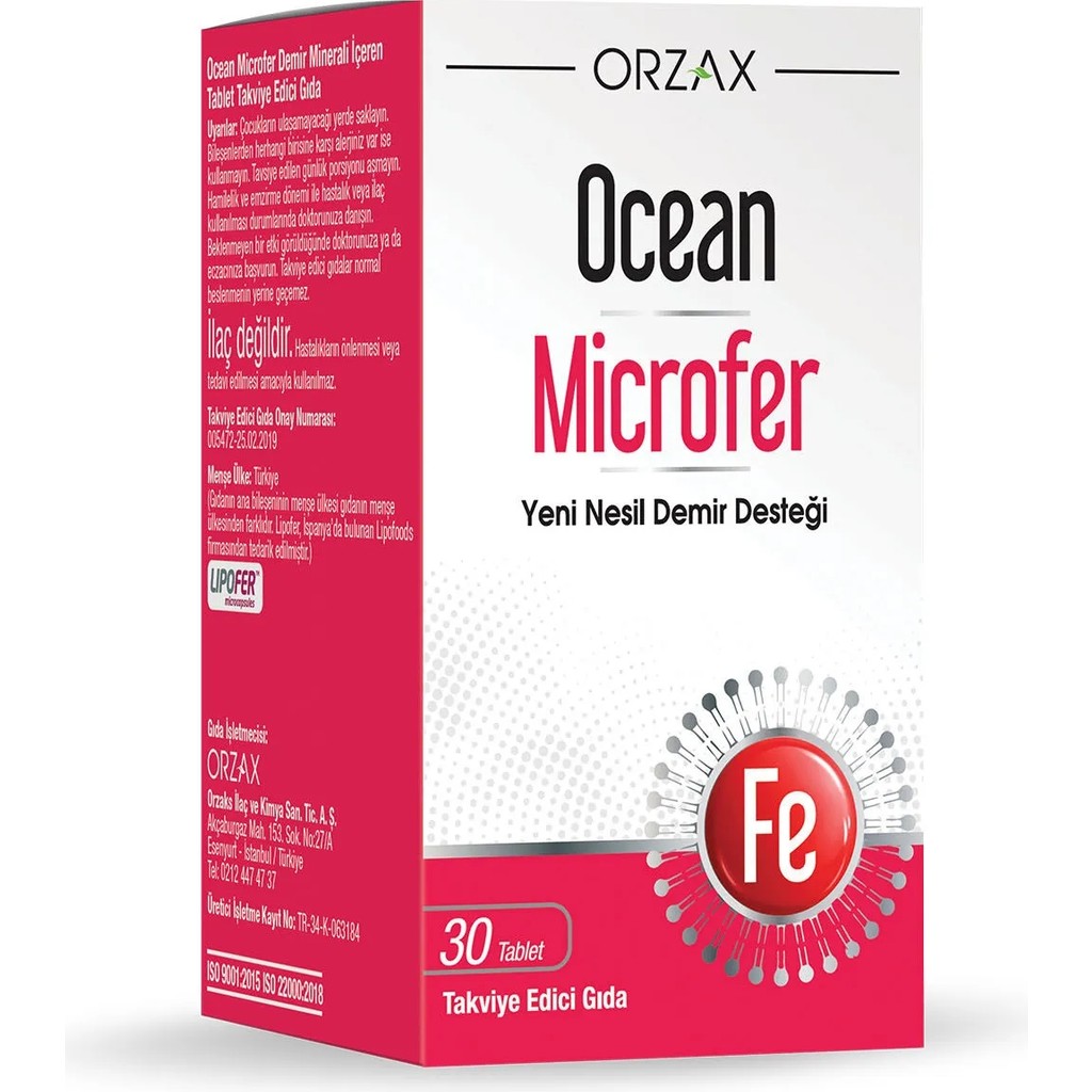 Ocean Microfer 30 Tablet Sağlık / Diyet Fiyatı