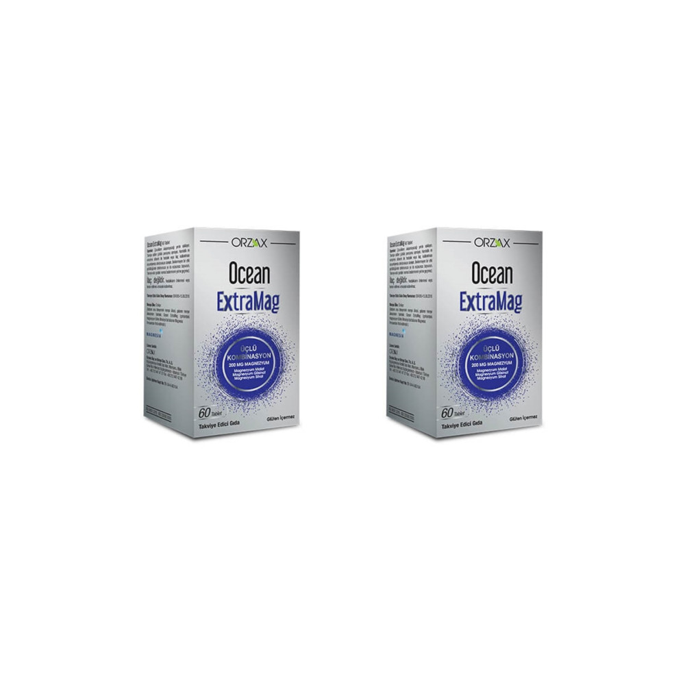 Ocean Ocean Extramag 200 Mg Magnezyum 60 Tablet 2li Paket Sağlık / Diyet Fiyatı