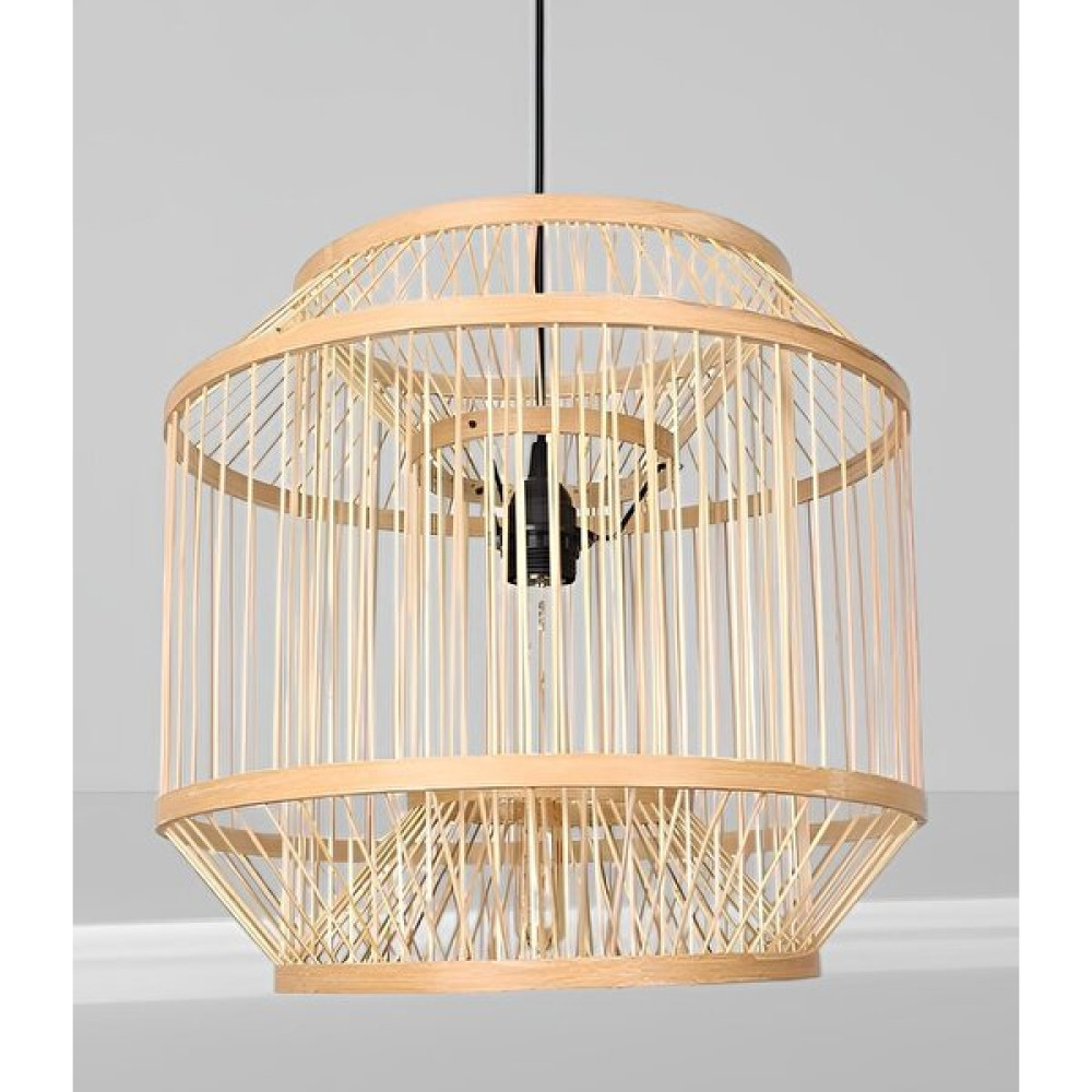 Ocean Point Bambu Sarkıt Avize Doğal Salon Avize Bohem Iskandinav 40X40CM - Natural Avize Fiyatı