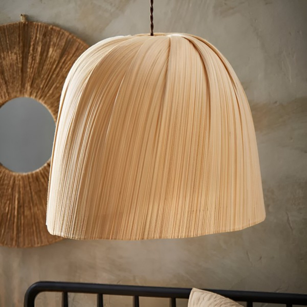 Ocean Point Bambu Sarkıt Avize Salon Avize Bohem Hasır Avize 45X40CM - Bej Avize Fiyatı