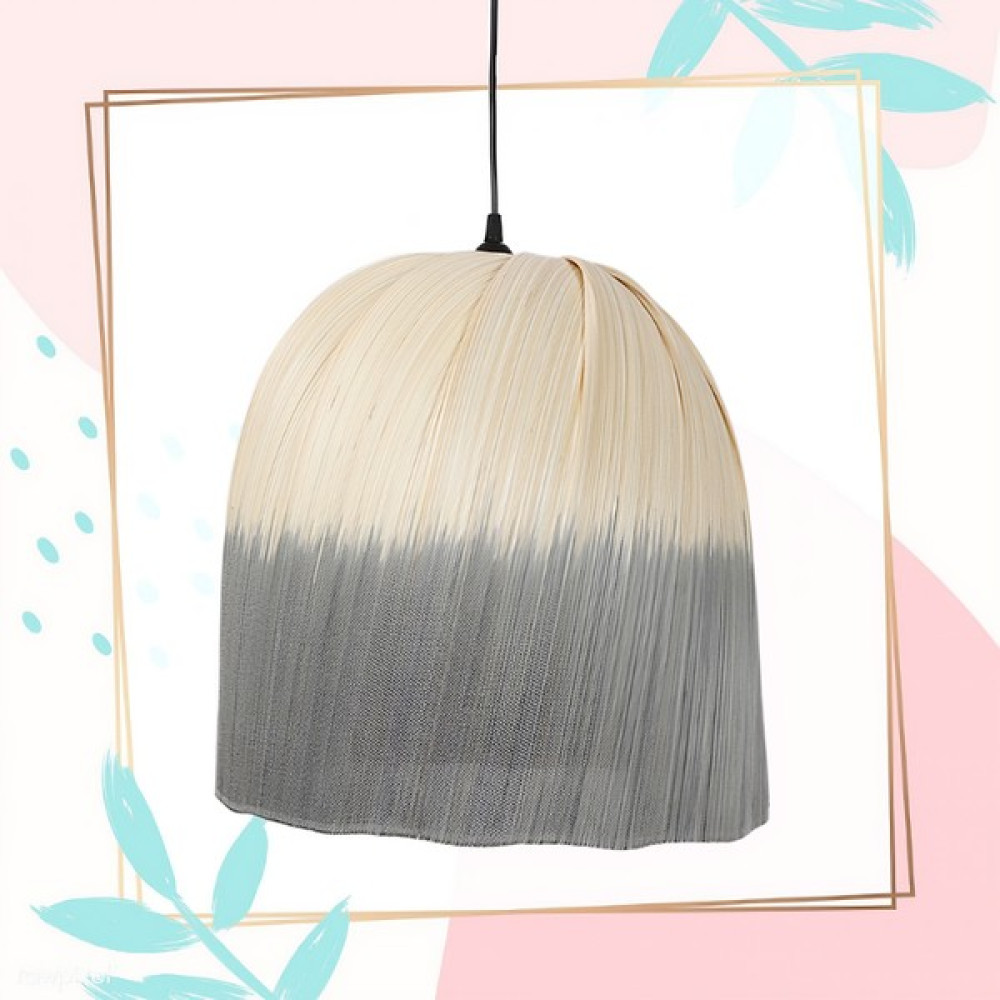 Ocean Point Doğal Sık Dokuma Bambu Avize 45X40CM - Bej - 1'li Avize Fiyatı