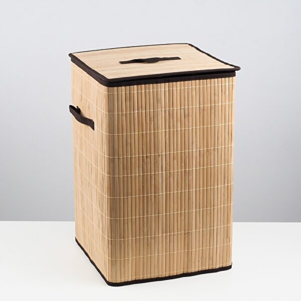 Ocean Point Kirli Çamaşır Sepeti Katlanabilir Düzenleyici Doğal Bambu 33X45CM - Bej Sepet Fiyatı