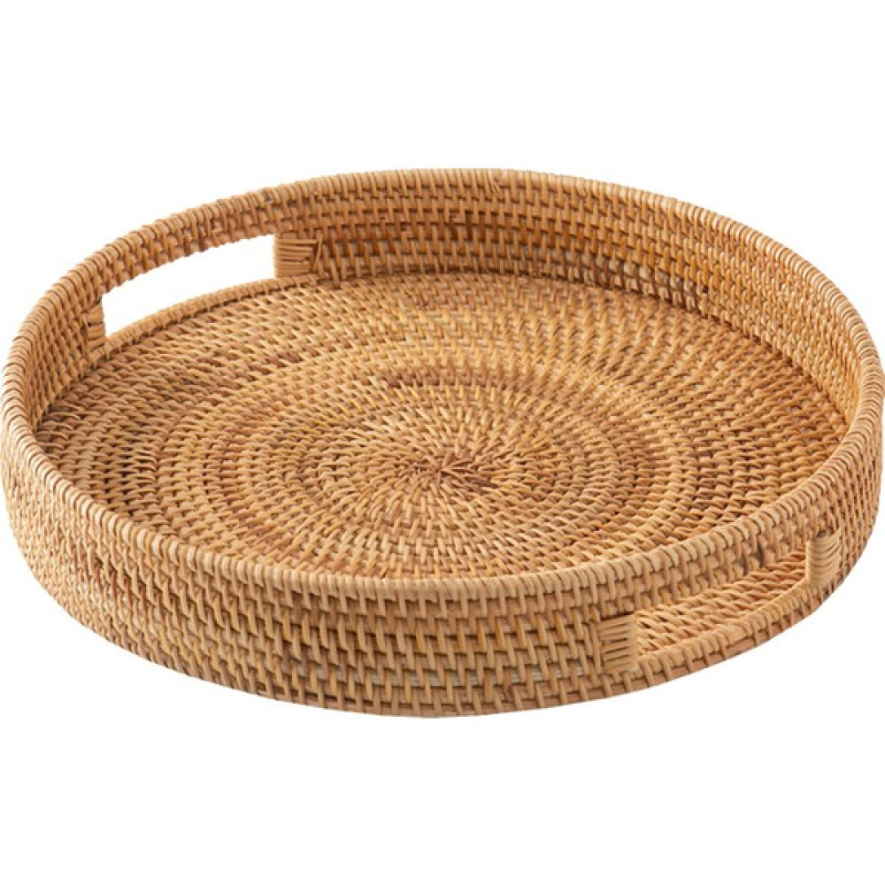 Ocean Point Rattan Servis Tepsisi 35CM El Dokuması Hasır Tepsi Rattan Tepsi - Açık Kahverengi Servis Tepsisi Fiyatı
