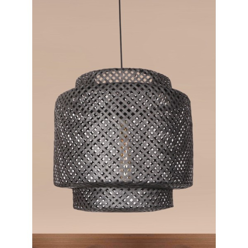 Ocean Point Siyah Sinnerlig Bambu Avize Bohem Iskandinav 40X37CM Avize Fiyatı