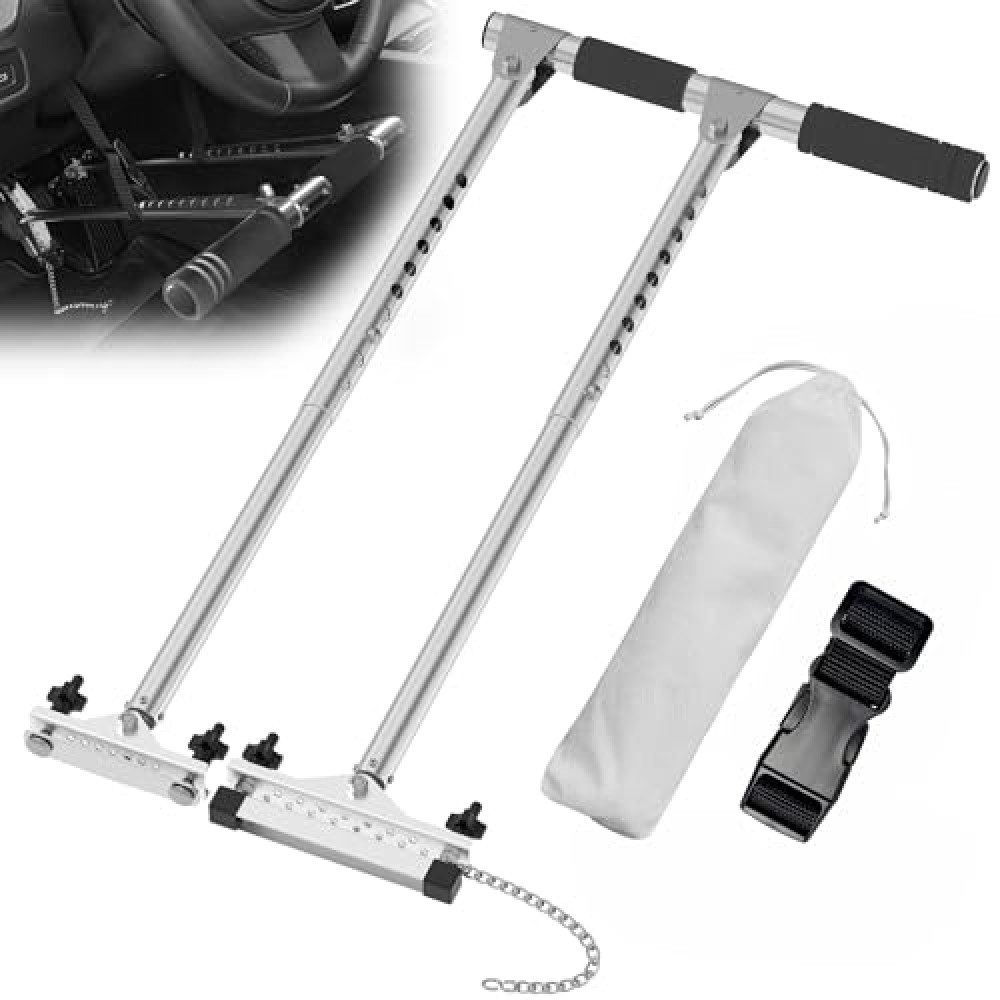 OceanicEcho Car Hand Controls Device for Disabled Drivers, Portable Handicap Driving Hand Controlled Drive Assist for Injured, Handicap, Cars Driving aids, Black Handle