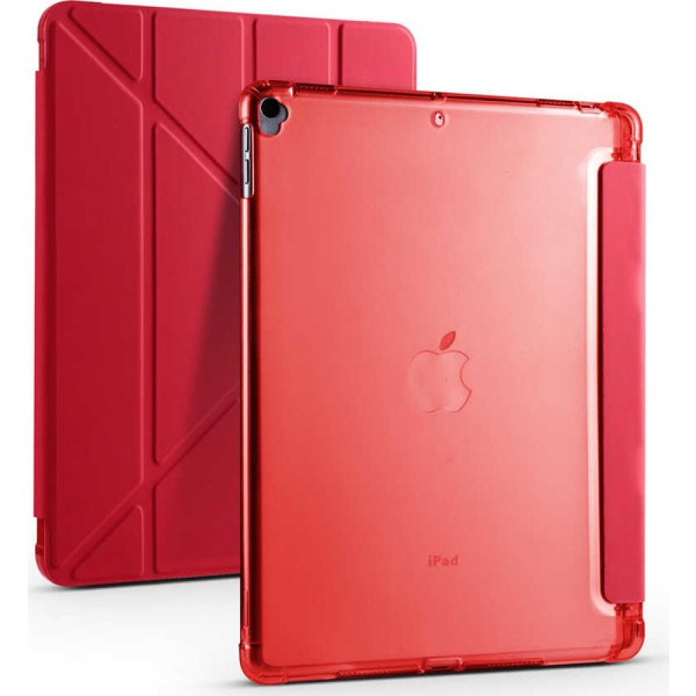 Ocepte Apple iPad 10.2 Apple Pencil Standlı Kılıf (8.nesil) - Kırmızı Tablet Kılıfı Fiyatı