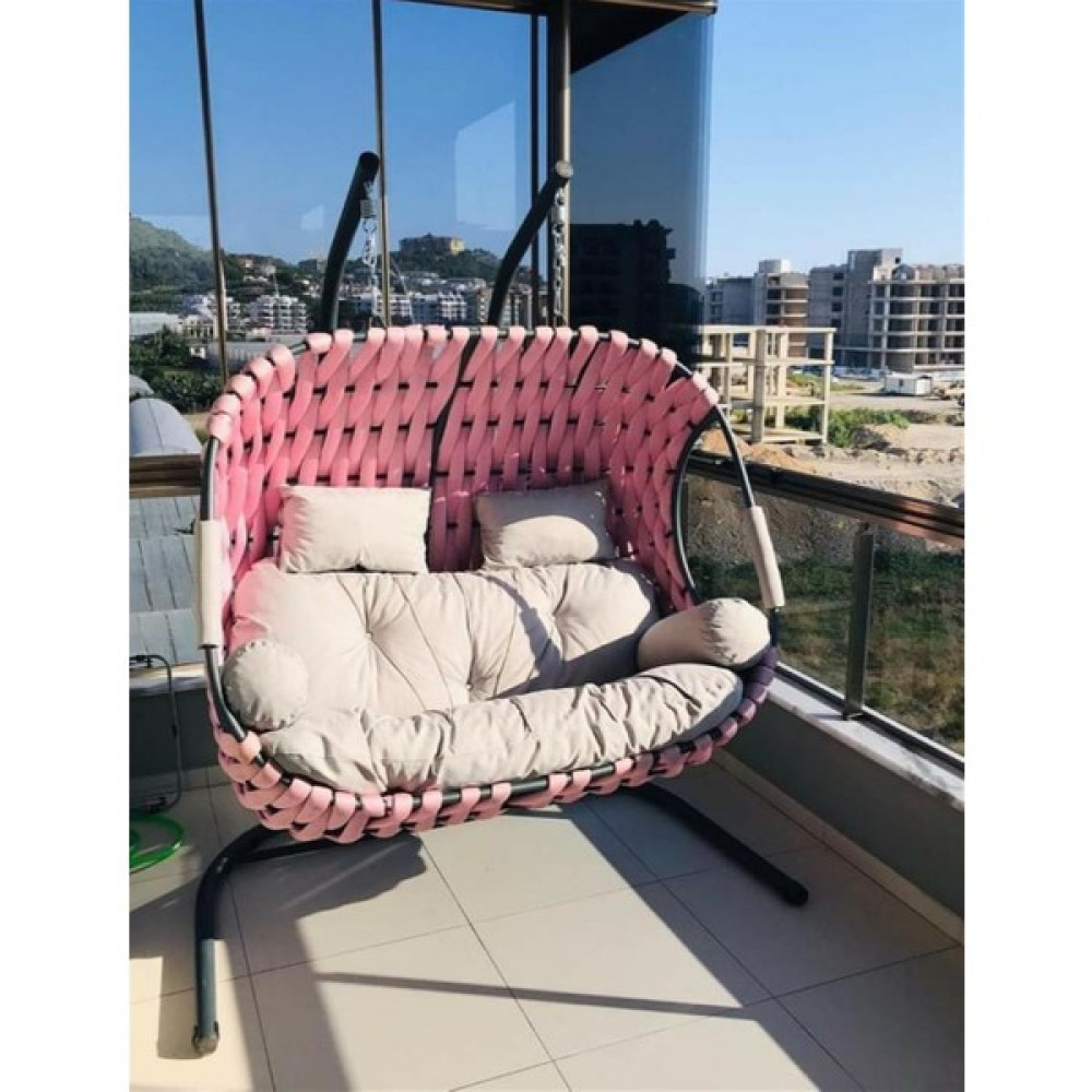 Ock Garden's Ockgarden's Kahverengi Hamak Balina Model Çift Kişilik Salıncak Bahçe Balkon Teras Salıncağı Bahçe Salıncağı Fiyatı