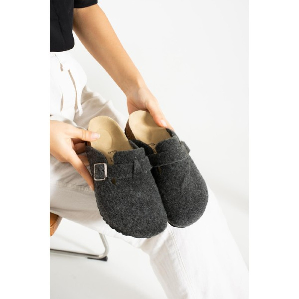 OCT Shoes Kadın Ortopedik Keçeli Günlük Ev Terliği Sabo Terlik TS1158 Kadın Terlikleri ve Sandaletleri Fiyatı