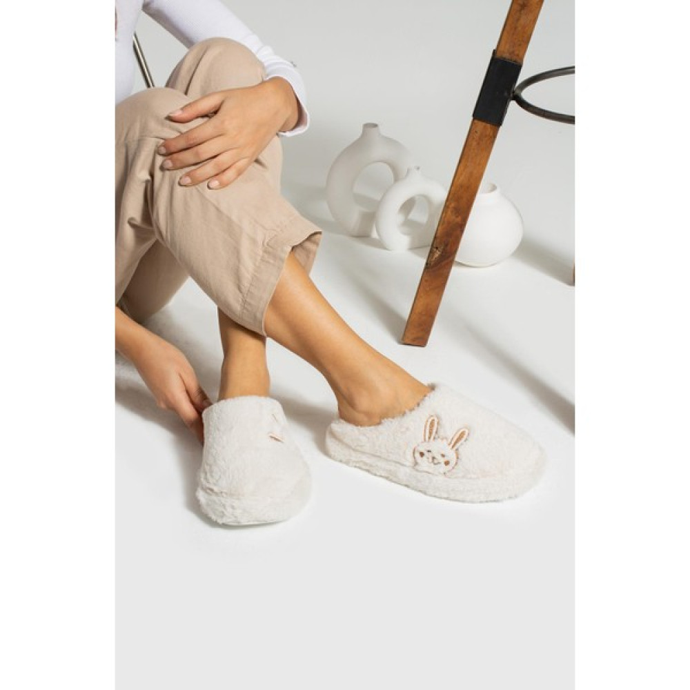 OCT Shoes Kadın Peluş Tüylü Ev Terliği Sessiz Taban Terlik TS1159 Kadın Terlikleri ve Sandaletleri Fiyatı