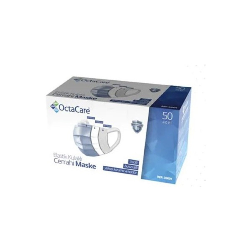 Octacare 3 Katlı Lastikli Maske 50'lik Oto Boyaları Fiyatı