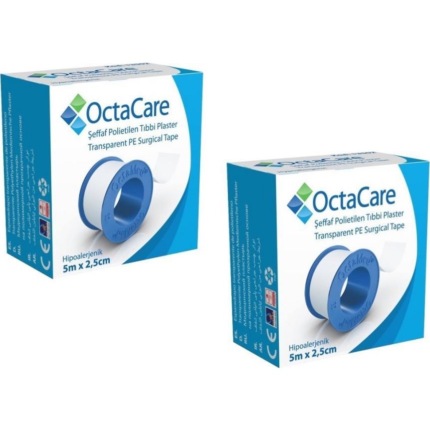 Octacare C3502 Polietilen Tıbbi Şeffaf Flaster 5m x 2,5cm 2 Adet SSD / Solid State Drive Fiyatı