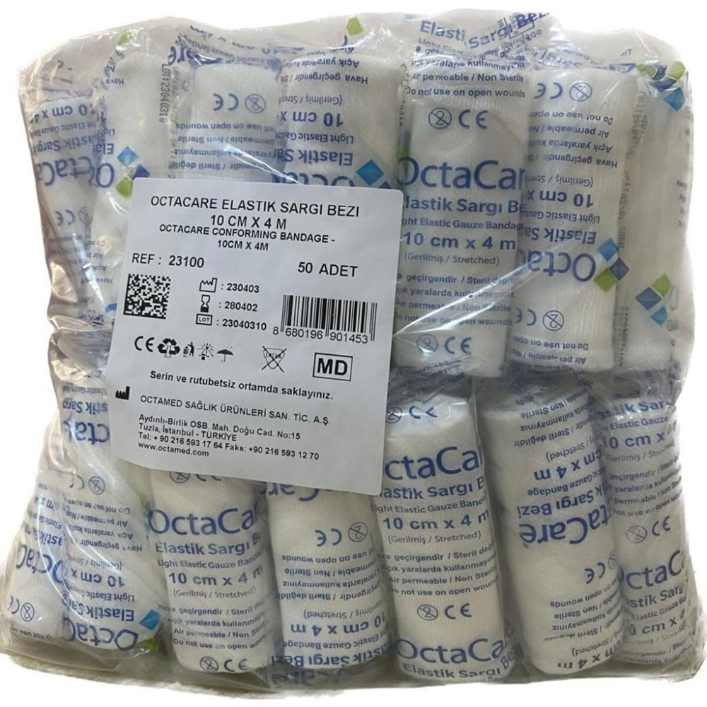 Octacare Elastik Sargı Bezi 10 cm x 4 M 50 Adet. Diğer Fiyatı